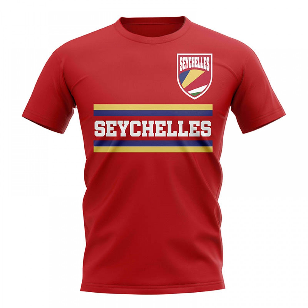 Seychelles Core Football Country T-Shirt (Red) Polyester Cook Islands Uksoccershop Men's Red Medium