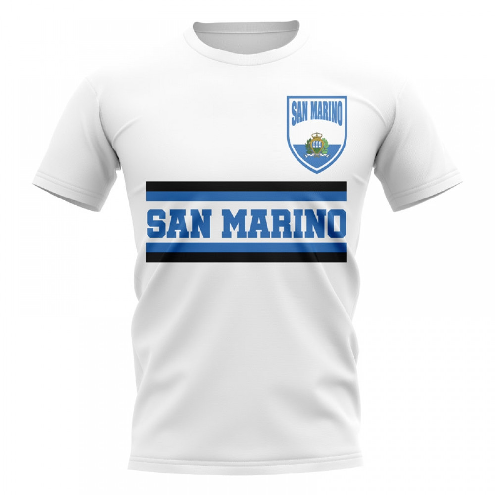 San Marino Core Football Country T-Shirt (White) Polyester Uksoccershop Men's White Xxl