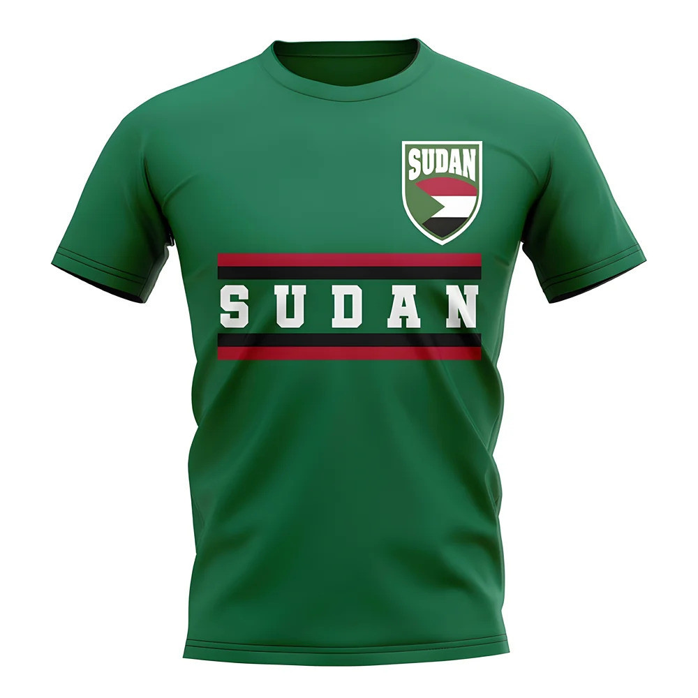 Sudan Core Football Country T-Shirt (Green) Polyester Cook Islands Uksoccershop Men's Green Xxl