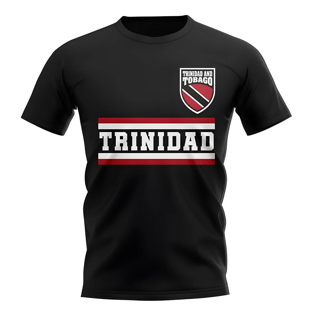 Trinidad And Tobago Core Football Country T-Shirt (Black) Polyester Uksoccershop Men's Black Xxl