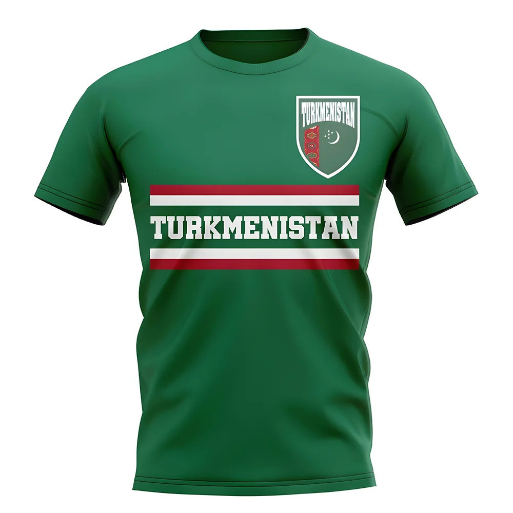 Turkistan Core Football Country T-Shirt (Green) Polyester Cook Islands Uksoccershop Men's Green Xxl
