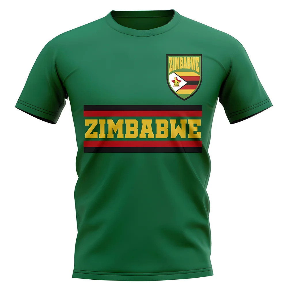 Zimbabwe Core Football Country T-Shirt (Green) Polyester Cook Islands Uksoccershop Men's Green Xxl