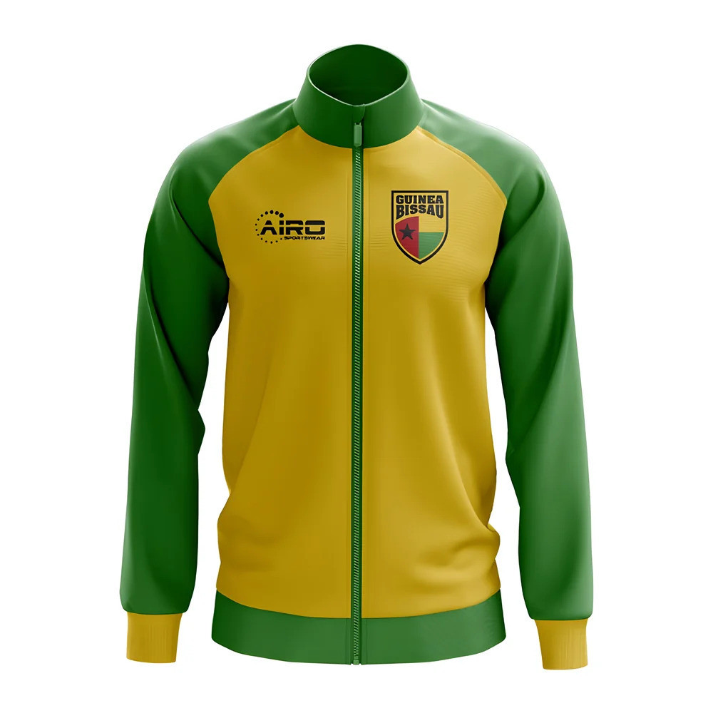 Guinea Bissau Bissau Concept Football Track Jacket (Yellow) Polyester Made By: Airo Sportswear Men's Yellow 4XL