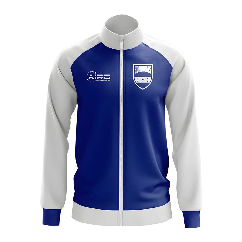 Honduras Concept Football Track Jacket (Blue) Polyester Azerbaijan Made By: Airo Sportswear Men's Blue 3XL