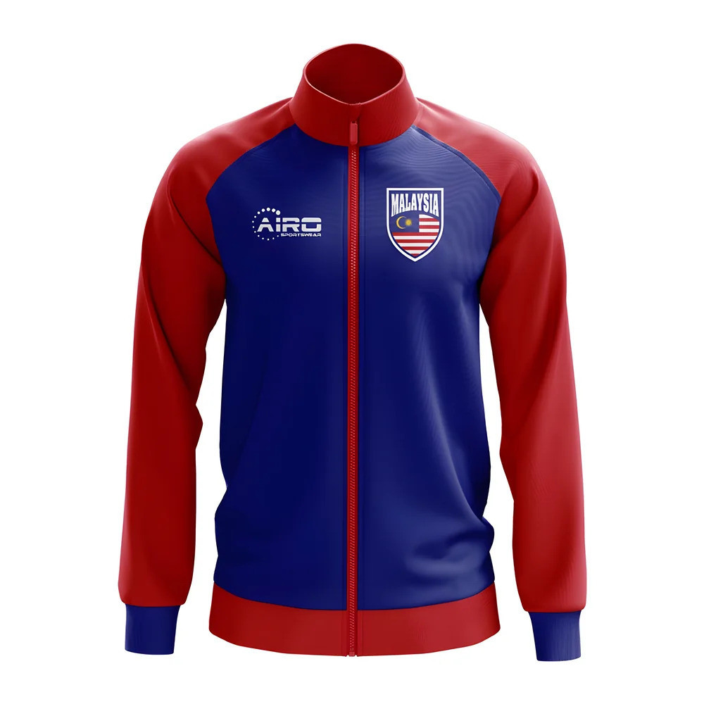 Malaysia Concept Football Track Jacket (Blue) Polyester Made By: Airo Sportswear Men's Blue 4XL