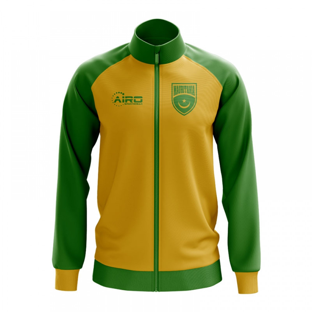 Mauritania Concept Football Track Jacket (Yellow) Polyester Made By: Airo Sportswear Men's Yellow Small