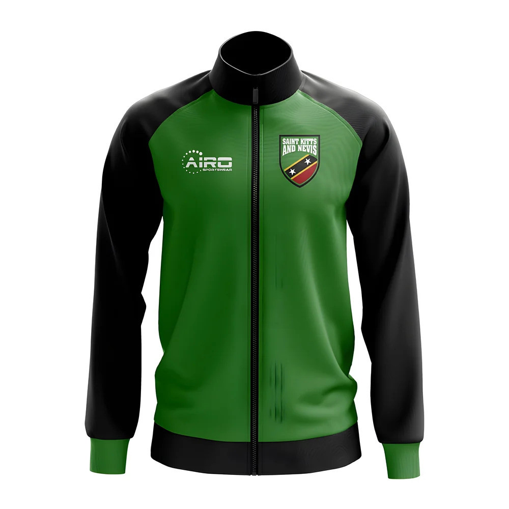 Click to view product details and reviews for Saint Kitts And Nevis Concept Football Track Jacket Green.