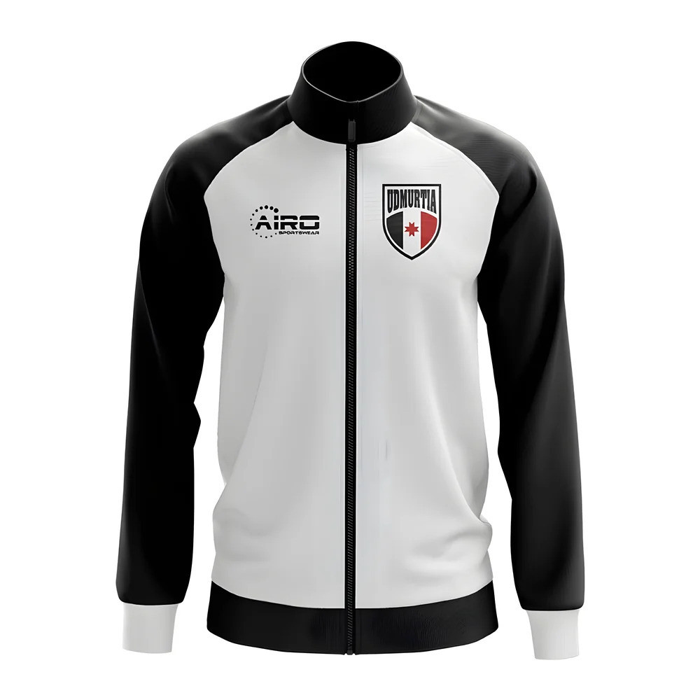 Udmurtia Concept Football Track Jacket (White) Polyester Psg Made By: Airo Sportswear Men's White 5XL