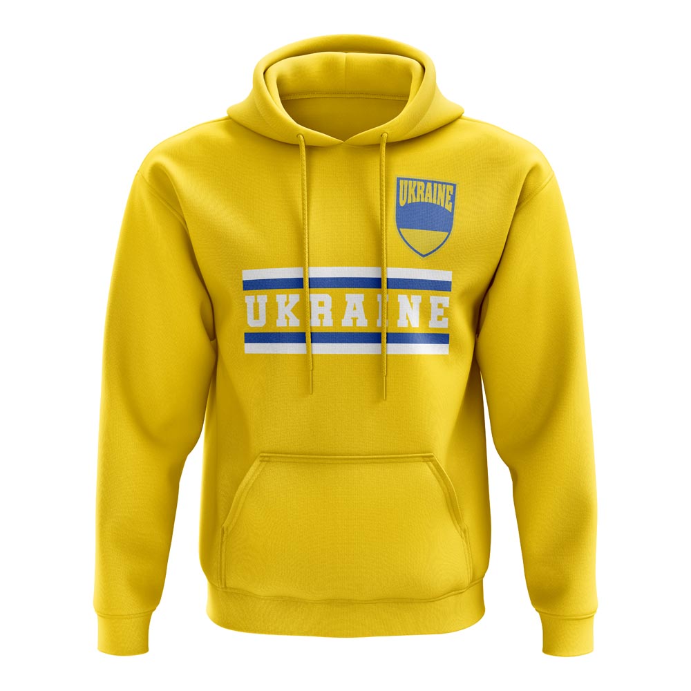 Click to view product details and reviews for Ukraine Core Football Country Hoody Yellow.