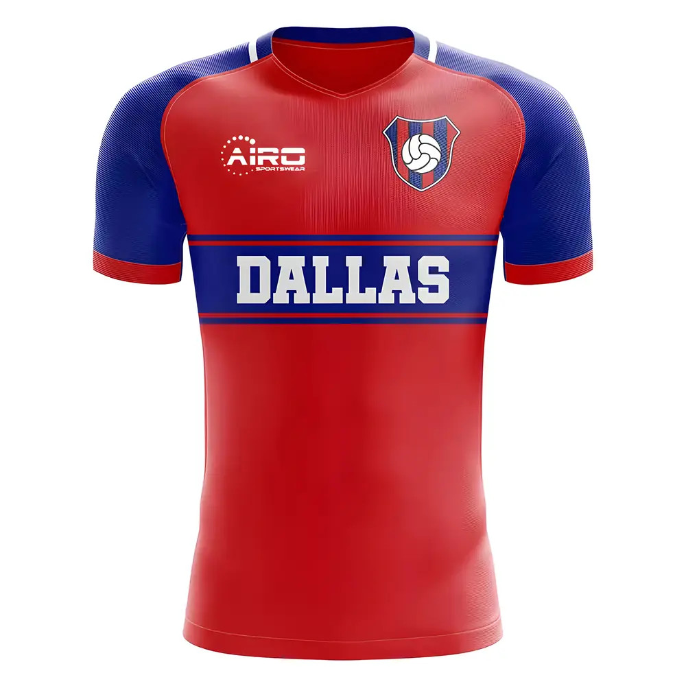 '25-'26 Dallas Home Concept Football Shirt Polyester Fc Dallas Made By: Airo Sportswear Men's Red 4XL