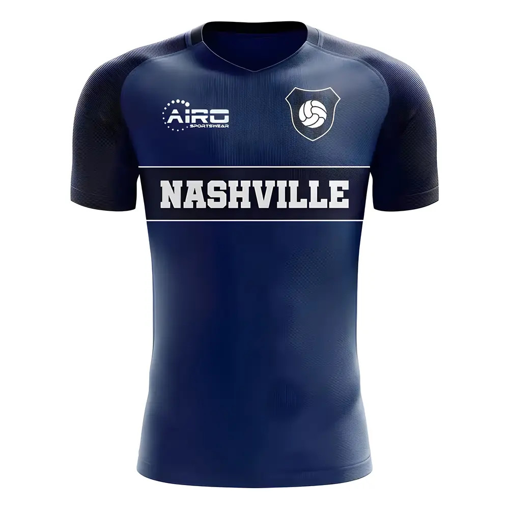 ’25-’26 Nashville Home Concept Football Shirt Men’s Navy Polyester Arsenal Made By: Airo Sportswear
