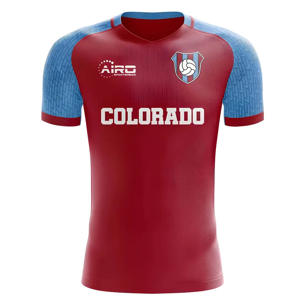 ’25-’26 Colorado Home Concept Football Shirt Men’s Maroon Polyester Arsenal Made By: Airo Sportswear ’25-’26 Colorado Home Concept Football Shirt Men’s Maroon Polyester Arsenal Made By: Airo Sportswear