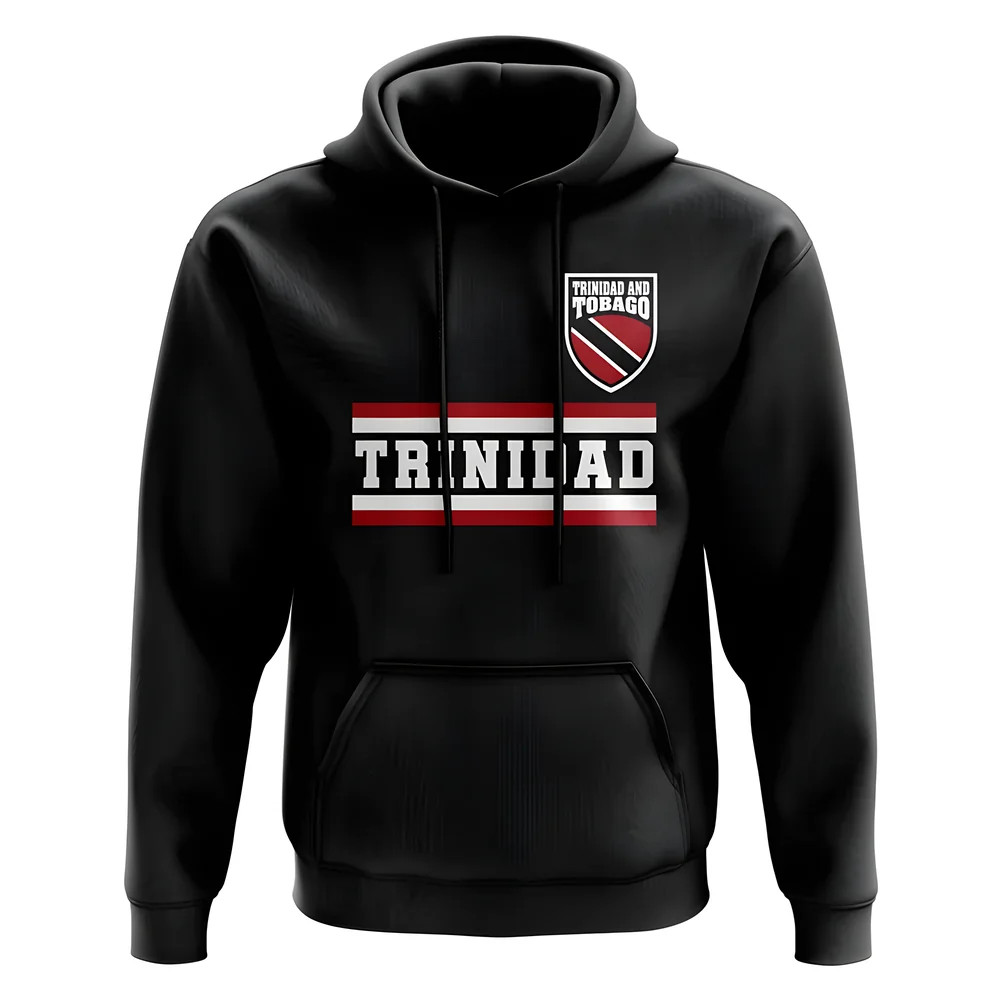 Trinidad And Tobago Core Football Country Hoody (Black) Polyester Uksoccershop Men's Black Small