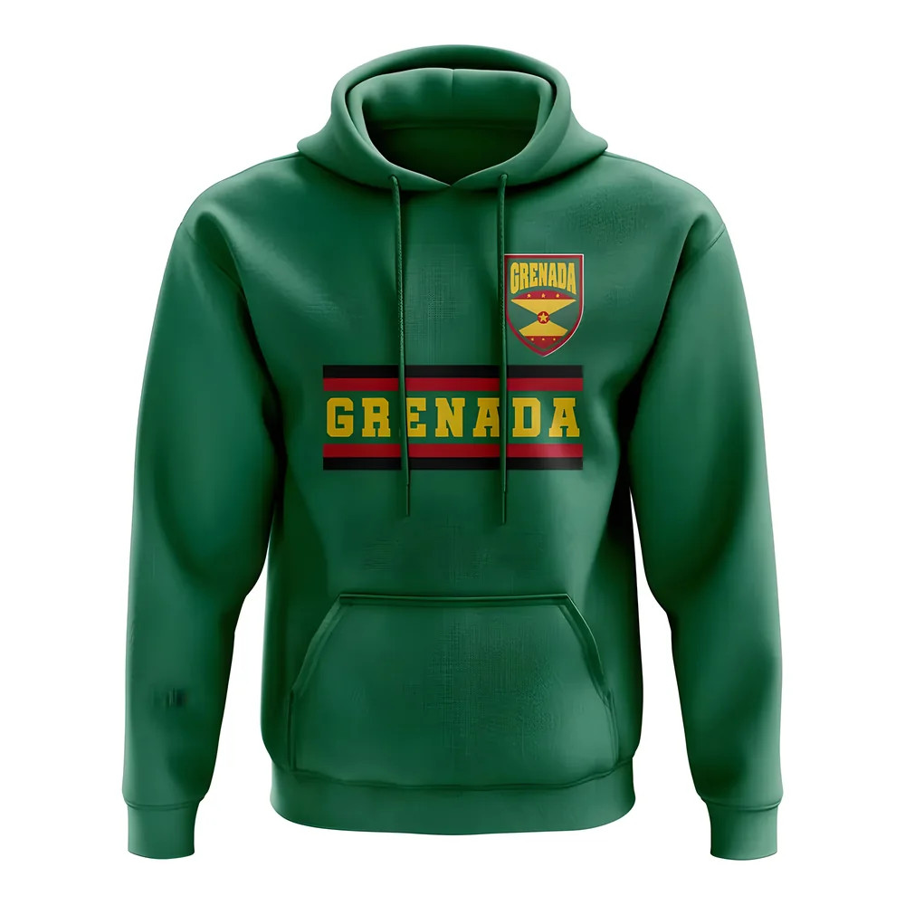 Grenada Core Football Country Hoody (Green) Polyester Uksoccershop Men's Green Small
