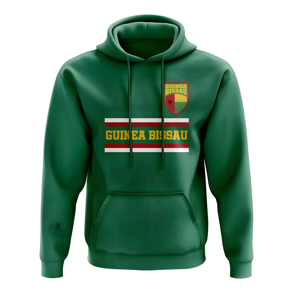 Guinea Bissau Core Football Country Hoody (Green) Polyester Uksoccershop Men's Green Medium