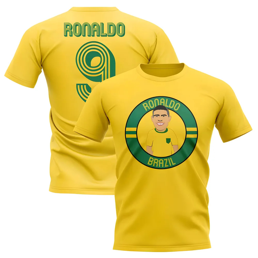 Click to view product details and reviews for Ronaldo Brazil Illustration T Shirt Yellow. Click to view product details and reviews for Ronaldo Brazil Illustration T Shirt Yellow.