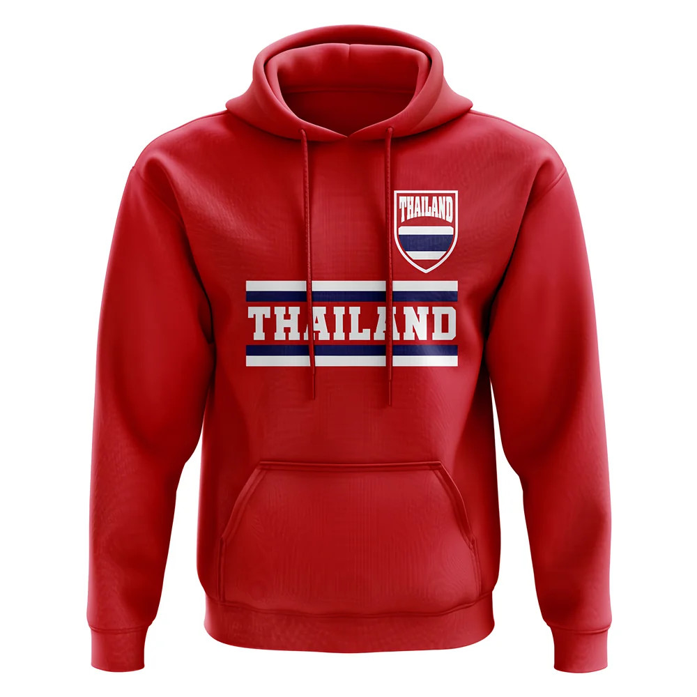 Thailand Core Football Country Hoody (Red) Polyester Uksoccershop Men's Red Xxl