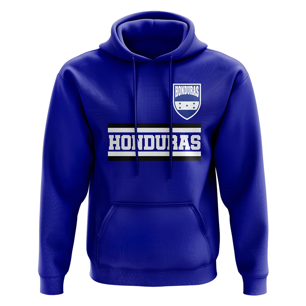 Honduras Core Football Country Hoody (Royal) Polyester Azerbaijan Uksoccershop Men's Blue Extra Large