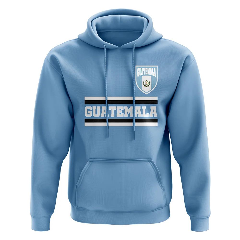 Guatemala Core Football Country Hoody (Sky) Polyester Uksoccershop Men's Sky Blue Extra Large