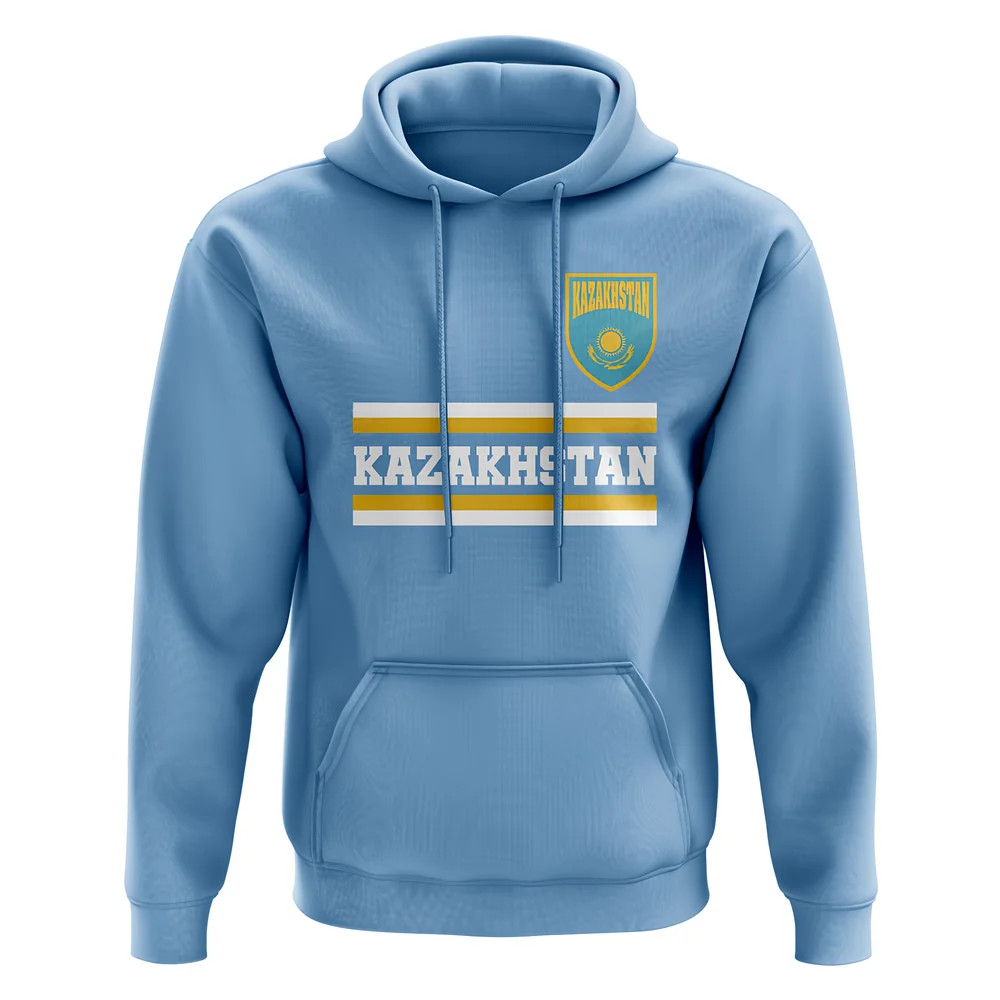 Kazakhstan Core Football Country Hoody (Sky) Polyester Uksoccershop Men's Sky Blue Xxl