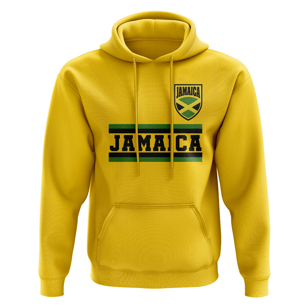 Click to view product details and reviews for Jamaica Core Football Country Hoody Yellow.