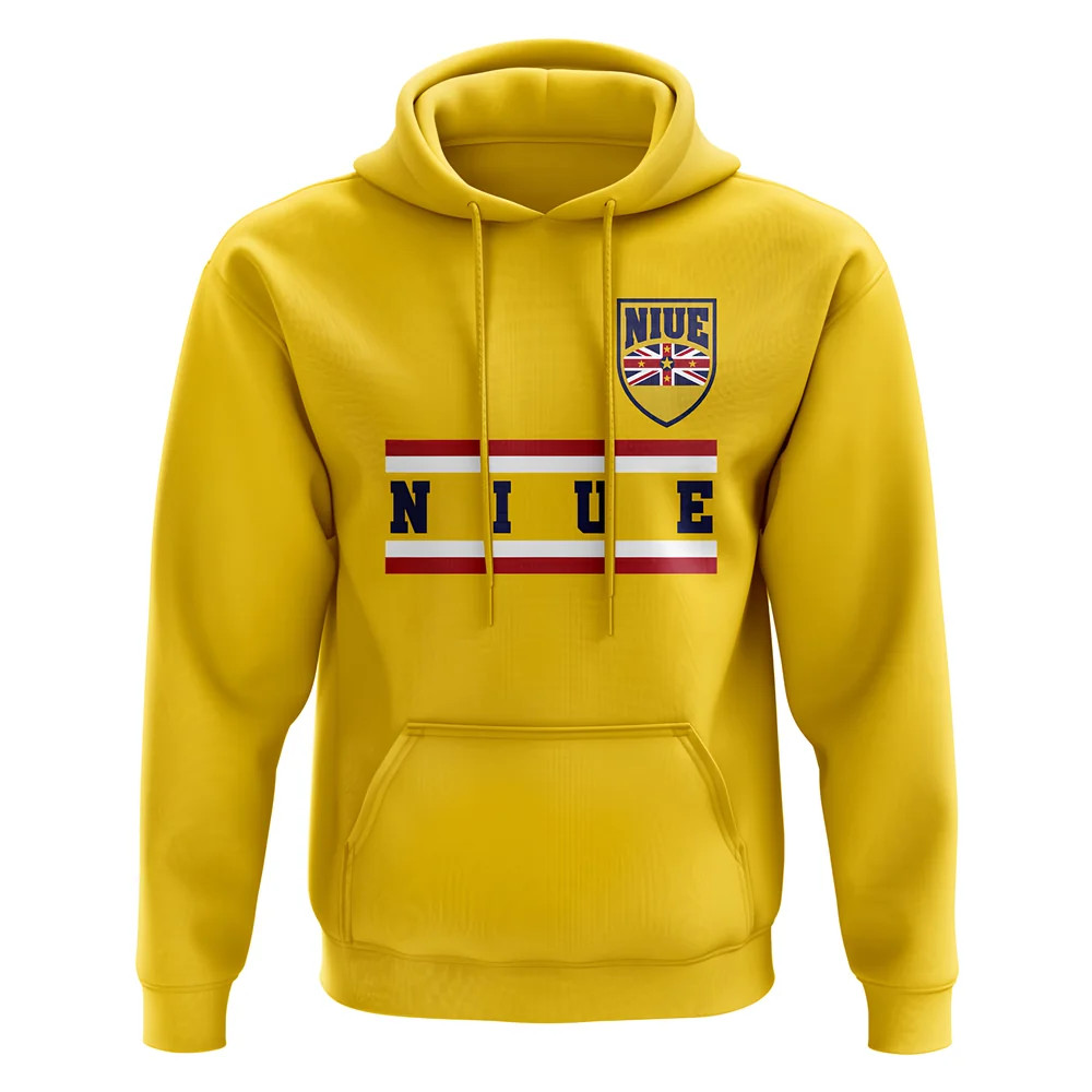 Niue Core Football Country Hoody (Yellow) Polyester Newcastle Uksoccershop Men's Yellow Xxl