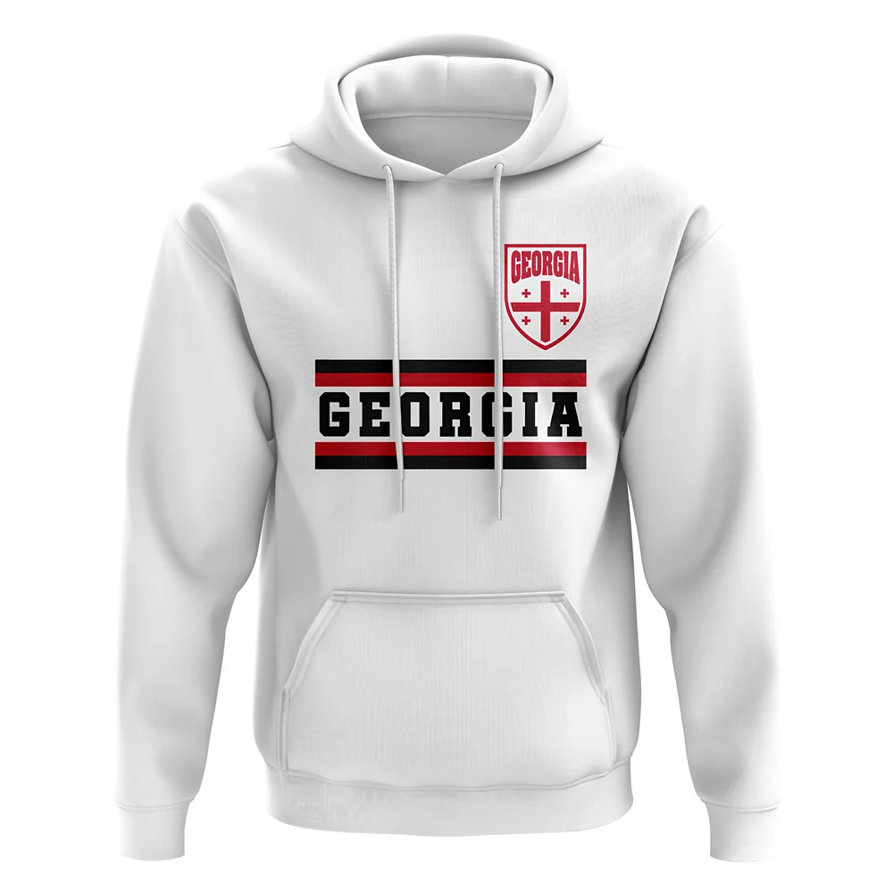 Georgia Core Football Country Hoody (White) Polyester Uksoccershop Men's White Medium