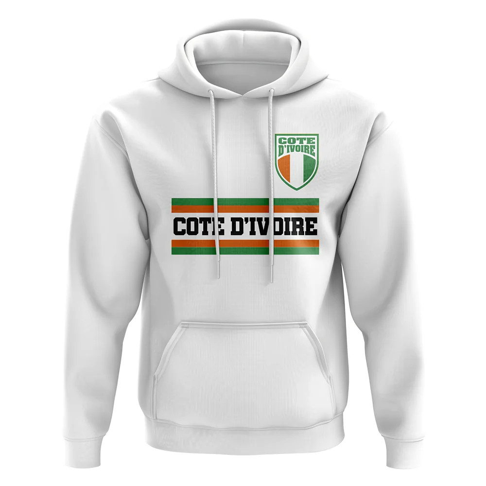Click to view product details and reviews for Ivory Coast Core Football Country Hoody White.