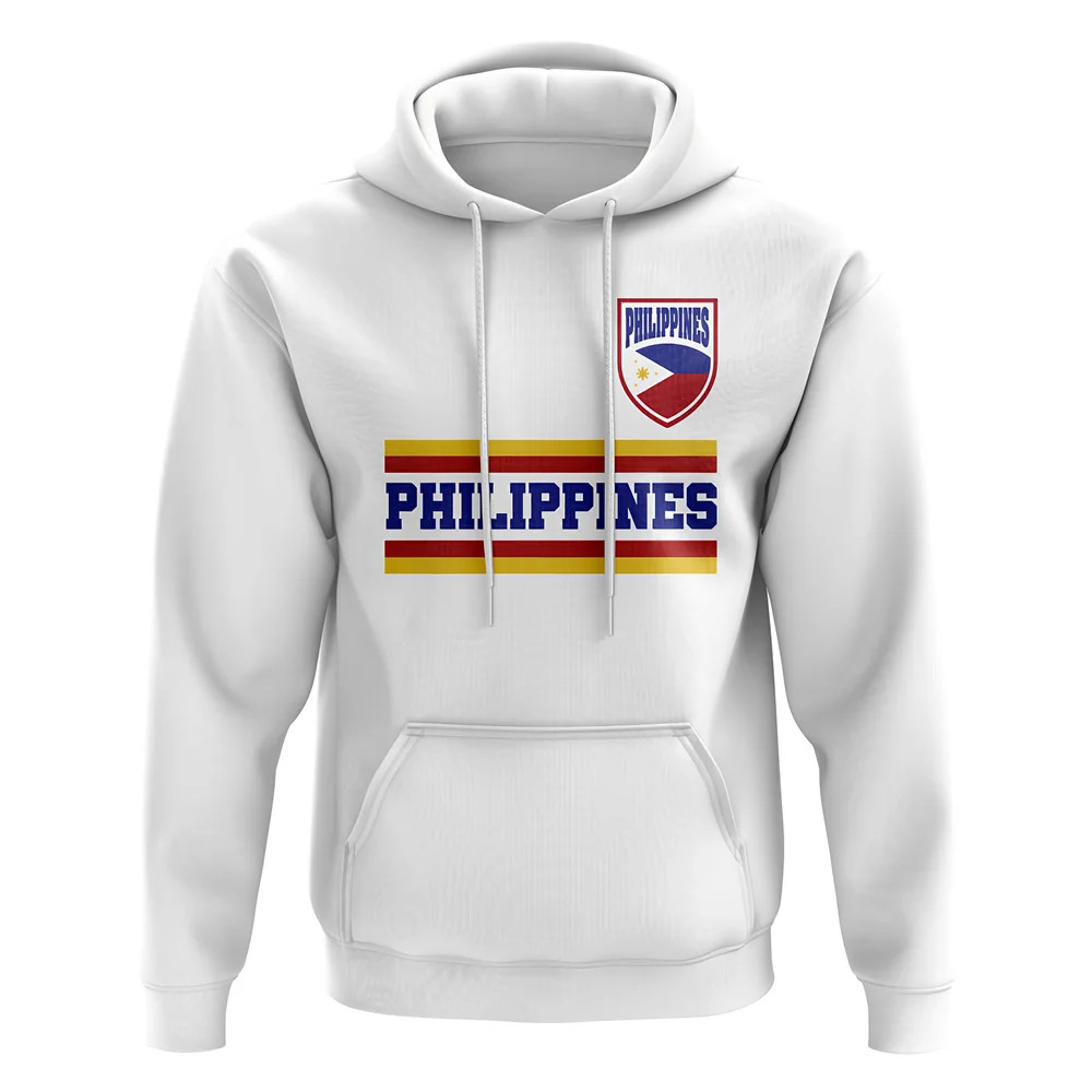 Philippines Core Football Country Hoody (White) Polyester Uksoccershop Men's White Extra Small