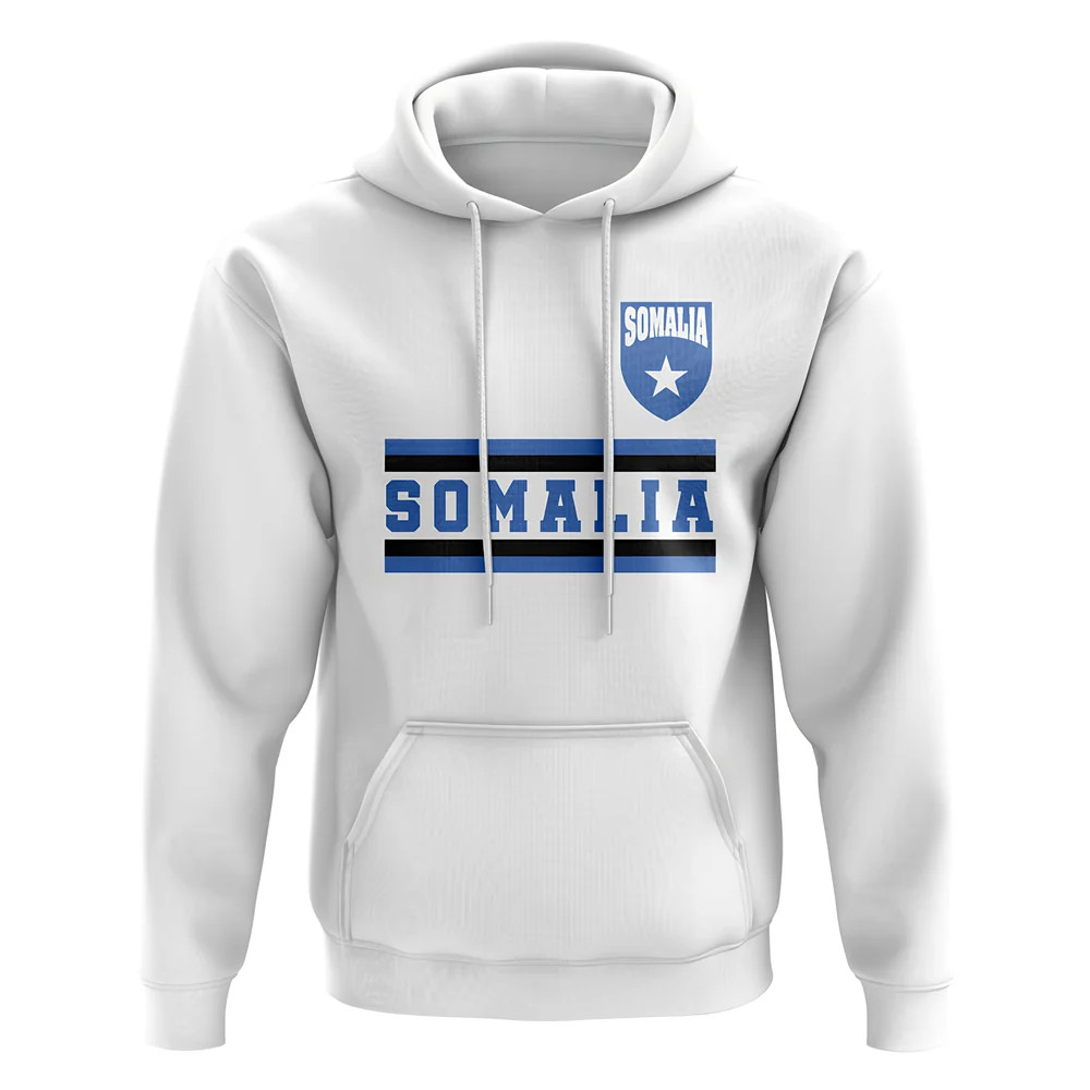 Somalia Core Football Country Hoody (White) Polyester Uksoccershop Men's White Xxl