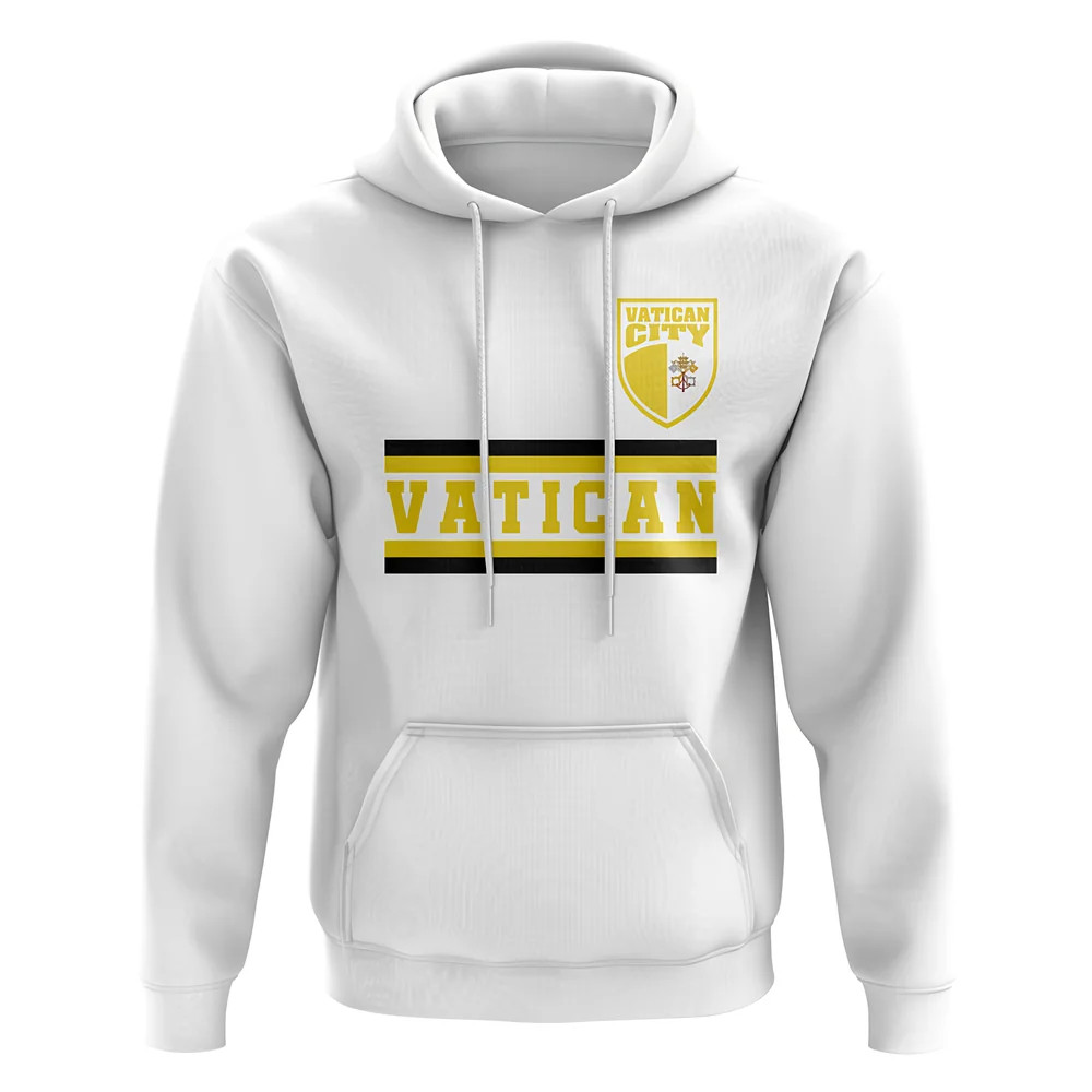 Vatican City Core Football Country Hoody (White) Polyester Newcastle Uksoccershop Men's White Xxl