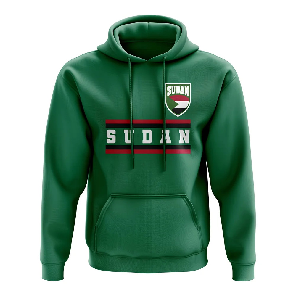 Sudan Core Football Country Hoody (Green) Polyester Uksoccershop Men's Green Large