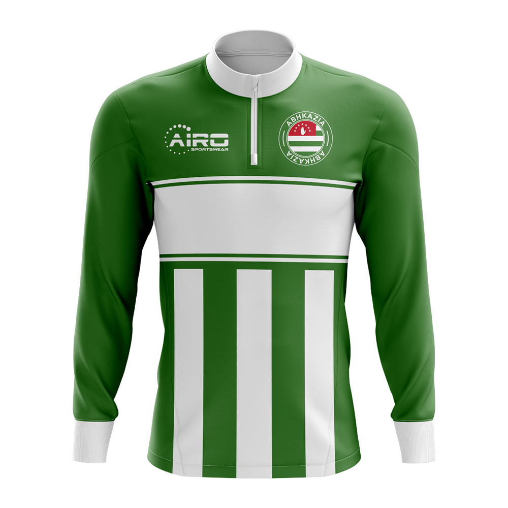 Click to view product details and reviews for Abkazia Concept Football Half Zip Midlayer Top Green White.