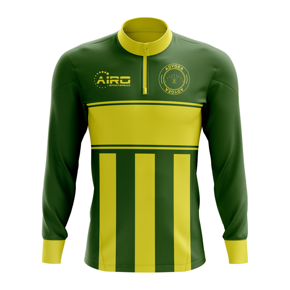 Click to view product details and reviews for Adygea Concept Football Half Zip Midlayer Top Green Yellow.