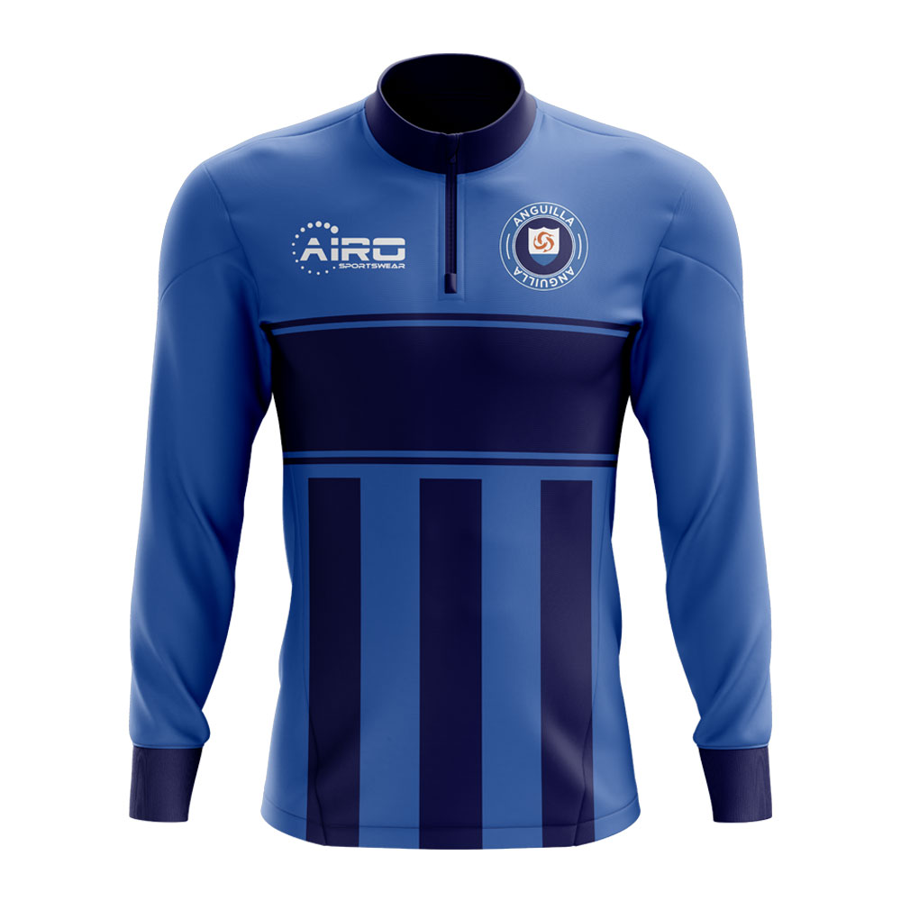 Click to view product details and reviews for Anguilla Concept Football Half Zip Midlayer Top Blue Navy.