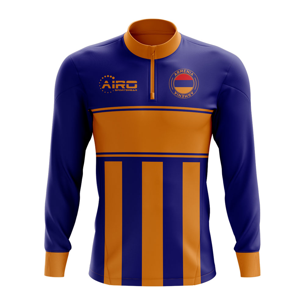 Click to view product details and reviews for Armenia Concept Football Half Zip Midlayer Top Blue Orange.