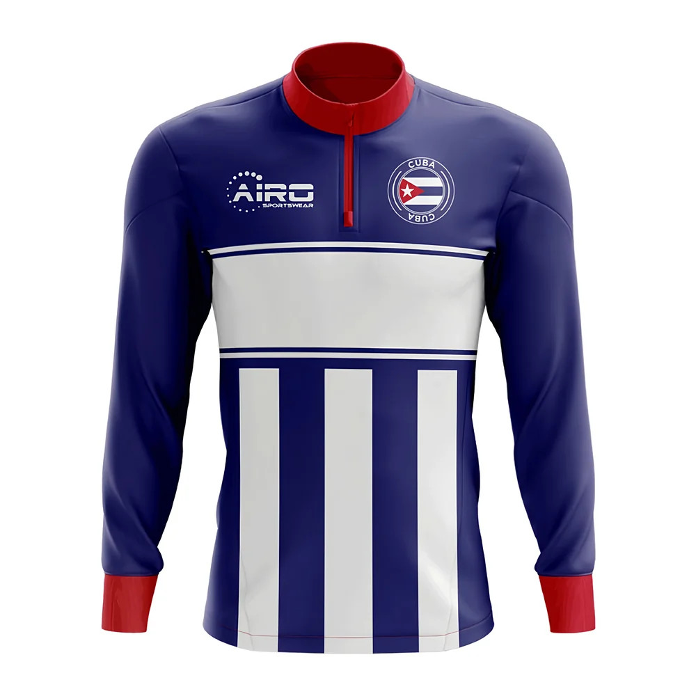 Click to view product details and reviews for Cuba Concept Football Half Zip Midlayer Top Blue White. Click to view product details and reviews for Cuba Concept Football Half Zip Midlayer Top Blue White.