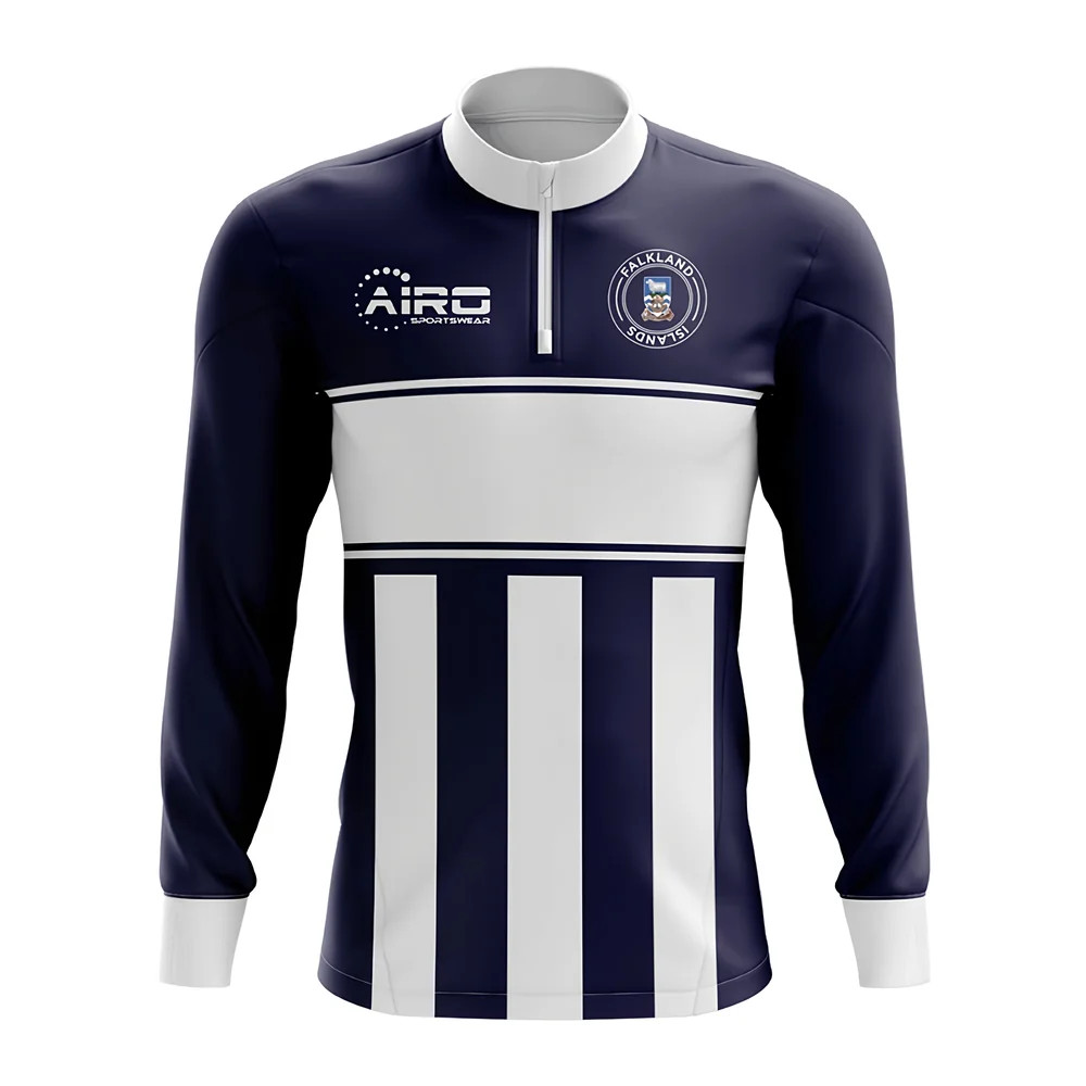 Click to view product details and reviews for Falkland Islands Concept Football Half Zip Midlayer Top Navy White. Click to view product details and reviews for Falkland Islands Concept Football Half Zip Midlayer Top Navy White.