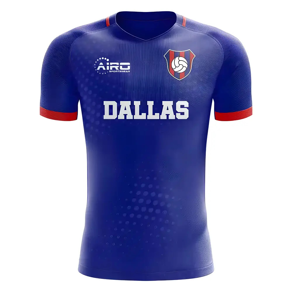 '25-'26 Dallas Away Concept Football Shirt Polyester Fc Dallas Made By: Airo Sportswear Men's Blue 4XL