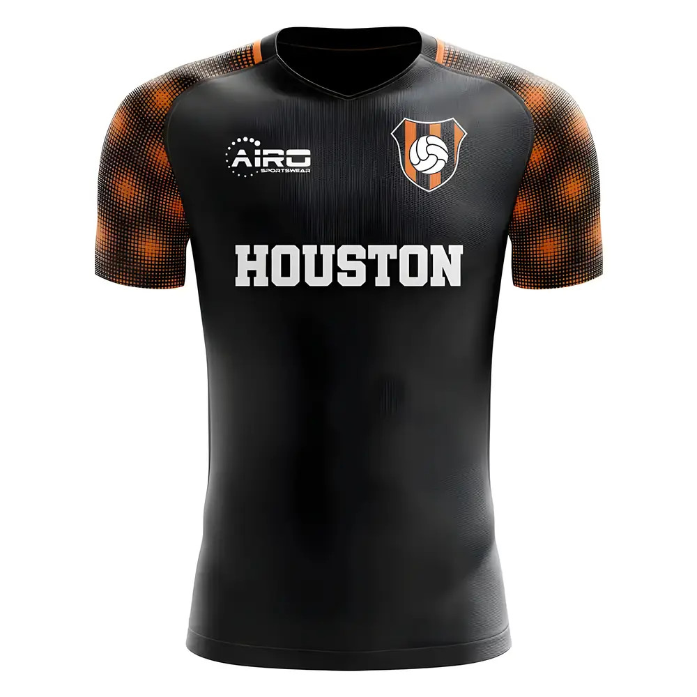 '25-'26 Houston Away Concept Football Shirt Polyester Arsenal Made By: Airo Sportswear Men's Black Xxl