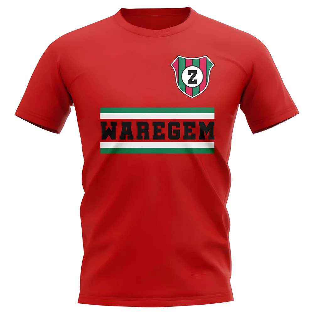 Zulte Waregem Core Football Club T-Shirt (Red) Polyester Newcastle Uksoccershop Men's Red Xxl