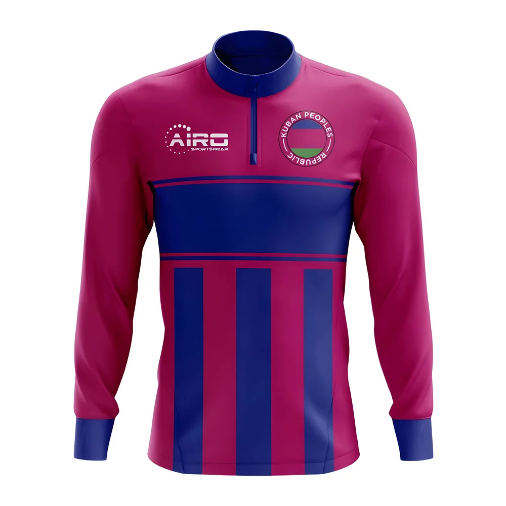 Click to view product details and reviews for Kuban Peoples Republic Concept Football Half Zip Midlayer Top Purple Blue.