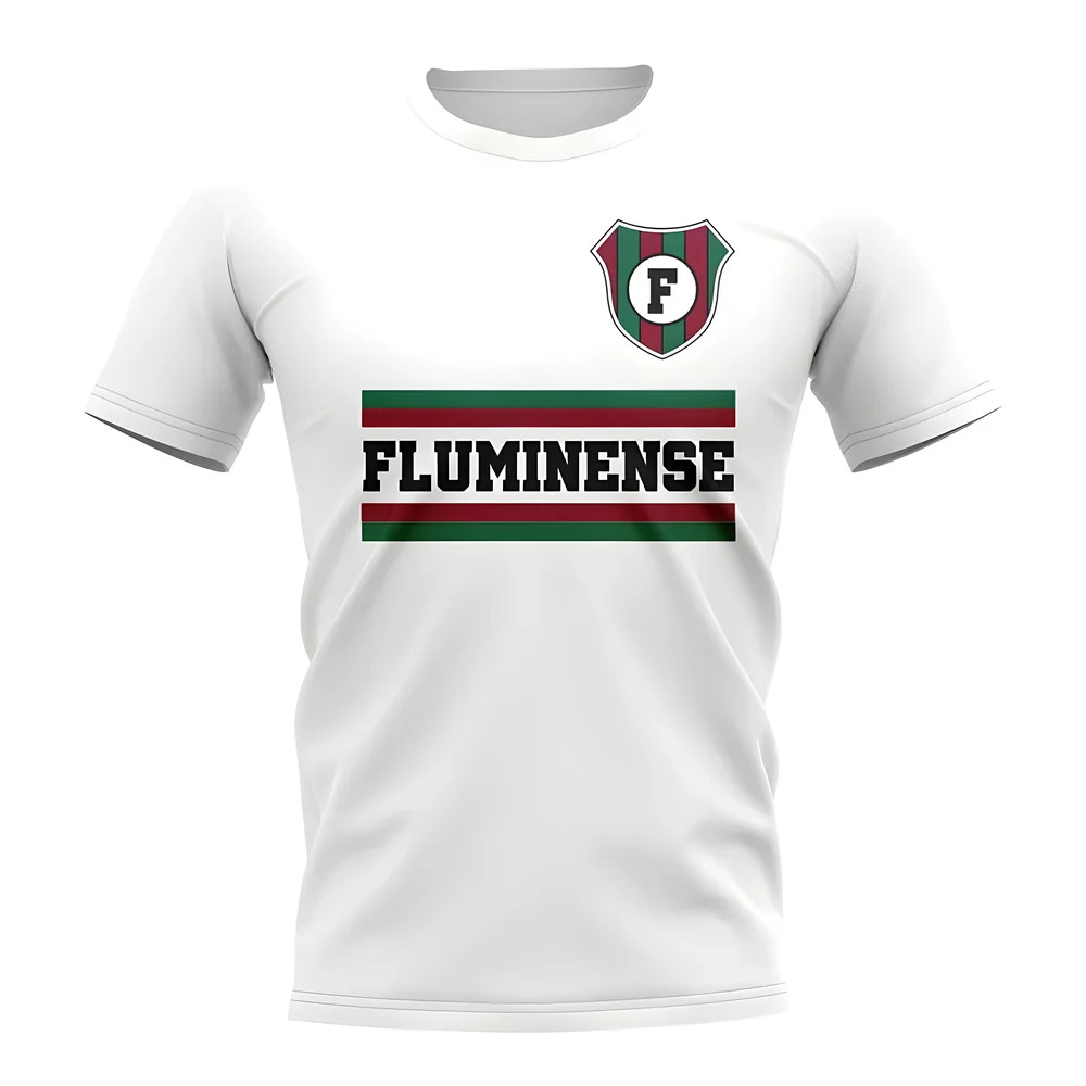 Fluminense Core Football Club T-Shirt (White) Polyester Uksoccershop Men's White Medium