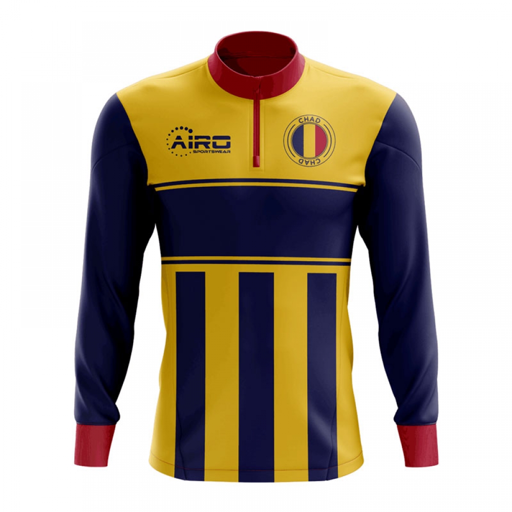 Chad Concept Football Half Zip Midlayer Top Yellow Blue