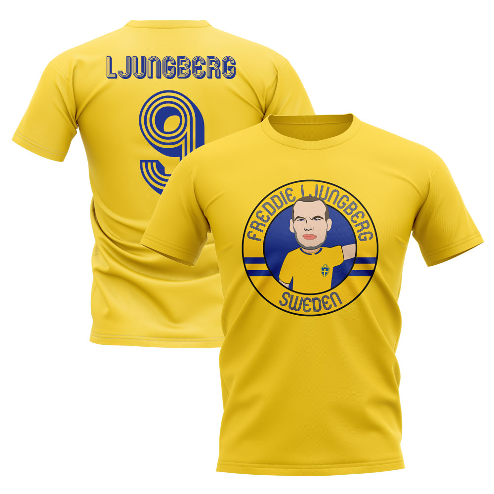 Click to view product details and reviews for Freddie Ljungberg Sweden Illustration T Shirt Yellow.