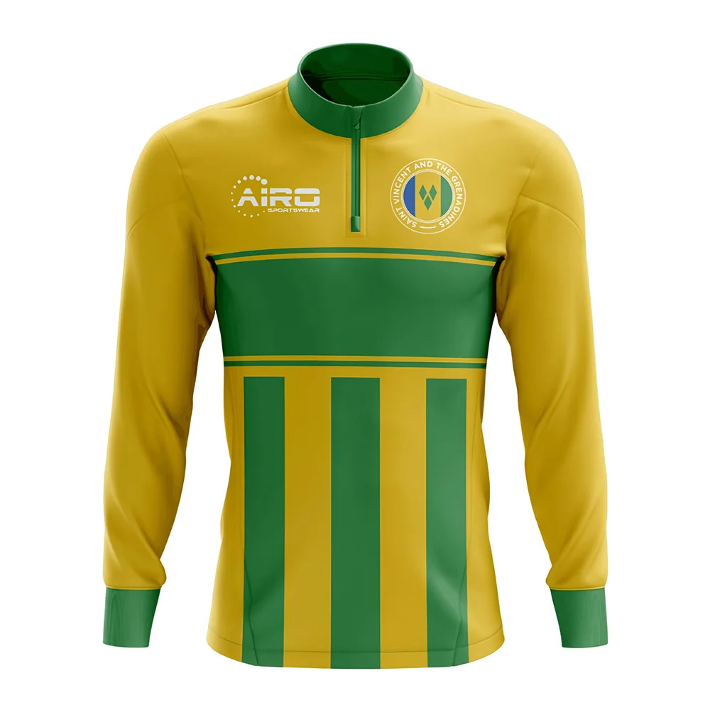 Click to view product details and reviews for Saint Vincent And Grenadines Concept Football Half Zip Midlayer Top Yellow Green. Click to view product details and reviews for Saint Vincent And Grenadines Concept Football Half Zip Midlayer Top Yellow Green.