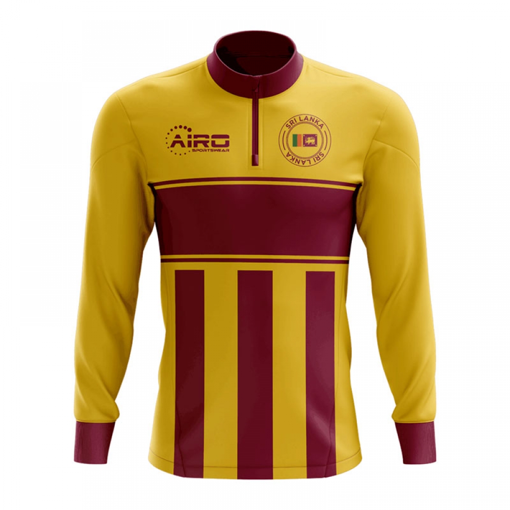 Click to view product details and reviews for Sri Lanka Concept Football Half Zip Midlayer Top Yellow Red.