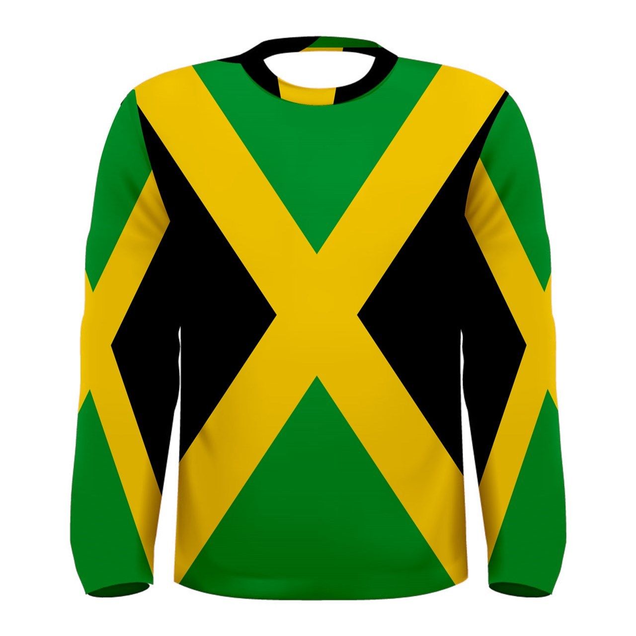 Click to view product details and reviews for Jamaica Flag Long Sleeve Sublimated Sports Jersey.