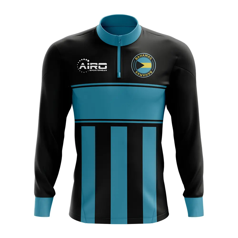 Click to view product details and reviews for Bahamas Concept Football Half Zip Midlayer Top Black Blue.