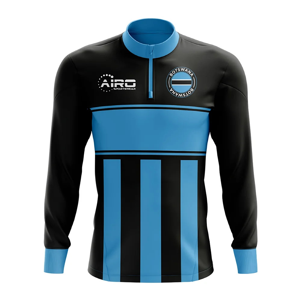 Click to view product details and reviews for Botswana Concept Football Half Zip Midlayer Top Black Blue.